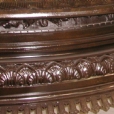 This is a close-up view showing the richness of color on the cast bronze & the detail of the craftsmanship by the old masters.