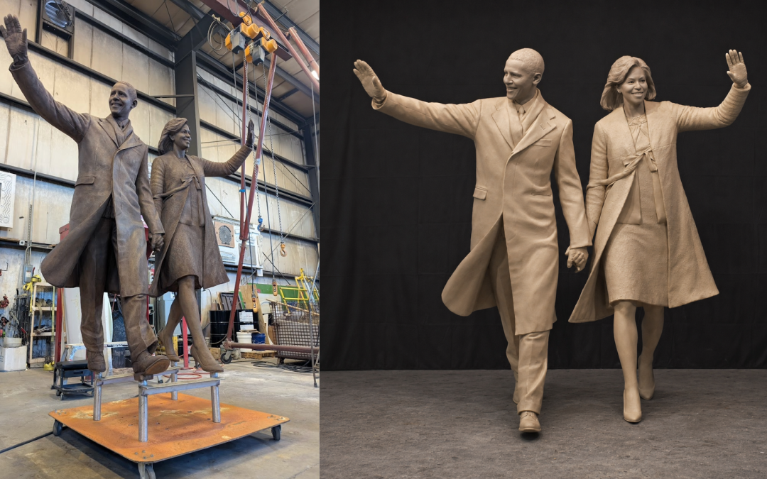 From Clay to Legacy: Behind the Scenes of the Obama Presidential Center Sculptures.