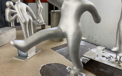 The Unexpected: Sara Lovas Brings 16-Piece Aluminum Installation to Fort Worth Library