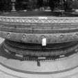 Before conservation treatment of sculpture fountain #1 south side U S Capitol