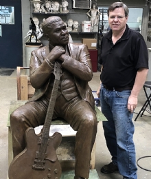 B.B. King Memorial Sculpture