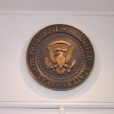 Close-up of the Great Seal installed