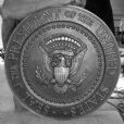 This is a photo of the Great Seal of the President of United States at our Lancaster facility before installation.